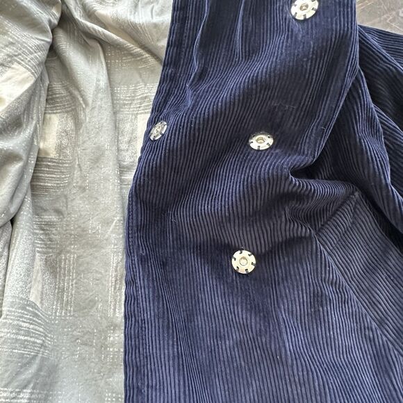 Marc By Marc Jacobs Y2K Corduroy Pea Coat Navy Size XS - Picture 12 of 15